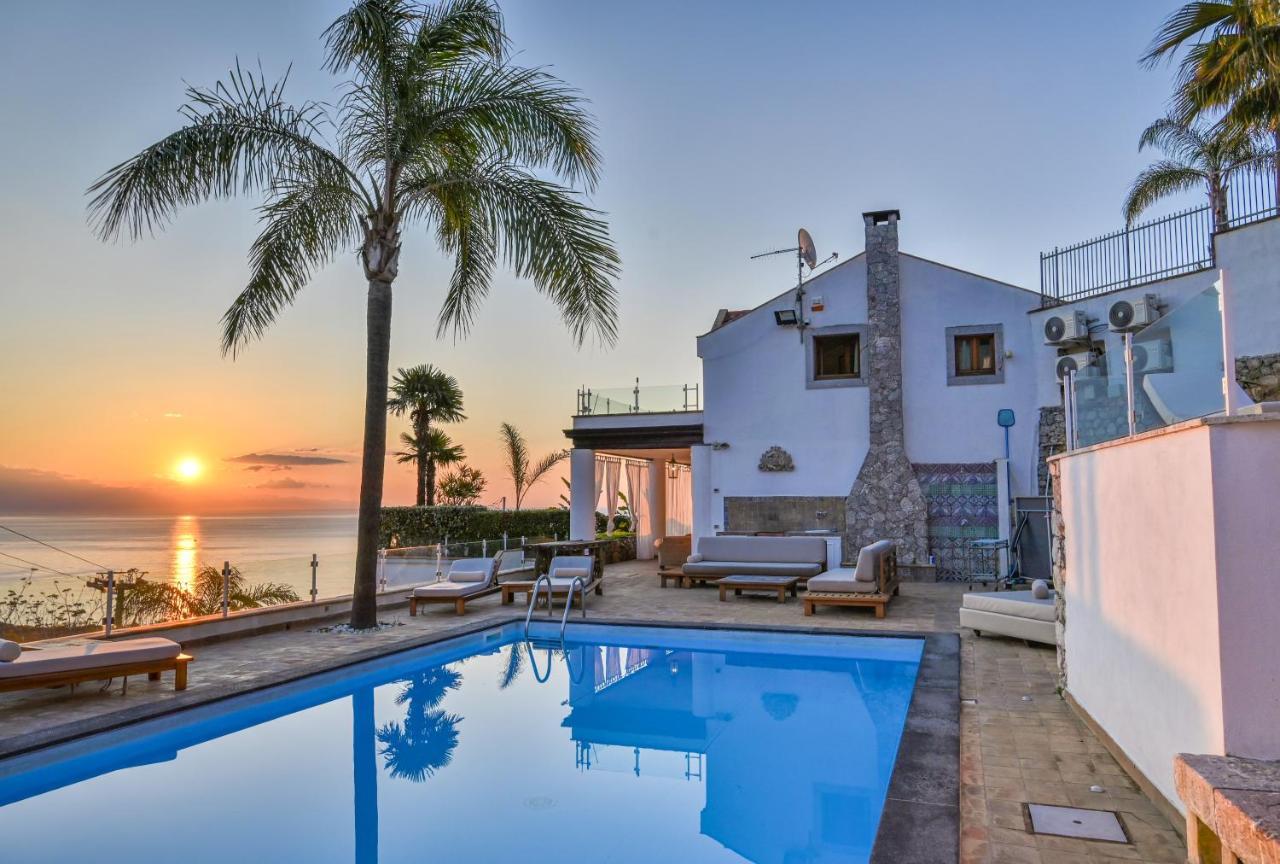 Luxury Taorum Villa With Spectacular Sea Views In Taormina Exterior photo